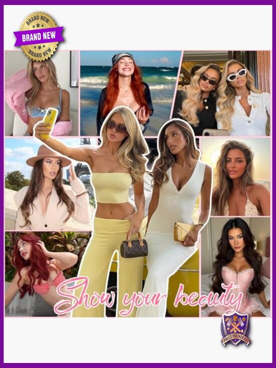 Clip In Hair Extensions 100% Brazilian Remy Human Hair Body Wave 20 Inch 8pcs main image 6